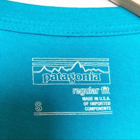 Patagonia organic cotton Vneck tee size small - Picture 3 of 6